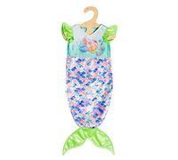 Heless 1320 - Vêtements de poupée au Design sirène Yara, Robe avec Paillettes Scintillantes pour poupées et Animaux en Peluche de 28-35 cm