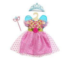 Heless 1440 - Vêtements de poupée au Design de la Princesse Lillifee, Robe avec Couronne Scintillante et Masque pour Les Yeux pour poupées et Animaux en Peluche de 28-35 cm