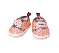 Heless 1481 Baskets pailletées pour poupée Rose Taille 30-34 cm Chaussures élégantes avec Effet WOW pour Occasions spéciales
