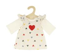 Heless 1530 - Vêtements de poupée ''Confetti de cœur'', Set de 2 pièces avec Robe en Corde et t-Shirt, pour poupées et Animaux en Peluche de 28 à 35 cm