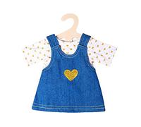 Heless 2052 Ensemble de vêtements pour poupée avec Robe et t-Shirt en Jean Doré Taille 35-45 cm