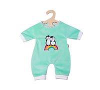 Heless 2181 - Grenouillère pour poupée au Design Pingouin à Pois - en Velours Doux avec Broderie de qualité supérieure - Taille 35 - 45 cm