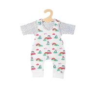 Heless 2185 Clothing Set for Dolls in Penguin Dots Design, 2-Piece with Romper a