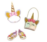 Heless - Accessoires pour poupées 231 - Set 3 pièces Licorne scintillante 35-45 cm
