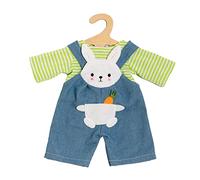 Heless 2316 - Vêtements de poupée Design Bunny Lou, Set de 2 pièces avec Salopette et Chemise à Rayures pour poupées et doudous de 35-45 cm