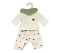 Heless 2516 - Vêtements de poupée ''Confetti de cœur'', Set de 3 pièces avec Pantalon en Corde, t-Shirt et Foulard, pour poupées et Animaux en Peluche de 35 à 45 cm