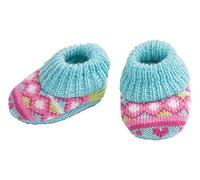Heless pantoufles de poupée bleu/rose 35-45 cm Bleu G
