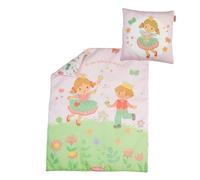 Heless 5000 - Literie de poupée ''Princesse Emily'', en Rose, avec Couette (44 x 34 cm) et Oreiller (16 x 16 cm)