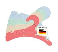 Heless 50766 - Cintres pour poupées aux Couleurs Pastel, 12 pièces, Dimensions env. 30 x 16 x 4 cm, Accessoires pour l'armoire à poupées