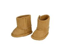 Heless 5441 - Bottes pour poupées, en Marron et Aspect Daim, pour poupées et Animaux en Peluche de Taille 30-34 cm