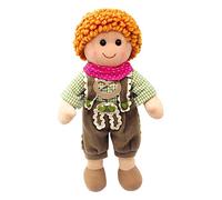 Heless 64 - Poupée en Tissu pour garçon Seppl avec Costume Traditionnel - Environ Poupée Souple de 32 cm pour câliner, Jouer et Aimer
