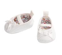 Heless- Ballerines pour poupée Blanc Taille 38-45 cm, Uni, 10128284