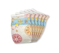 Heless 6635 - Lot de 6 Couches pour poupée, imprimées au Niveau de la Taille avec Motifs de Jouets colorés, Fermeture Velcro réutilisable, Taille 35-50 cm, Blanc.