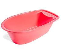 Heless 710Heless Baignoire pour poupée Taille L 51 x 27,5 x 16 cm, Bleu Ou Rose