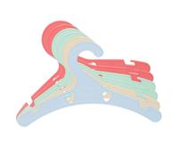 Heless 766 Lot de 6 cintres pour poupée 18 x 10,5 x 2 cm Couleurs Pastel