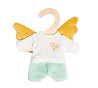 Heless 9175 - Vêtements de poupée au Design Ange Gardien Hope, 2 pièces avec t-Shirt et Short pour poupées et doudous de 20 à 25 cm