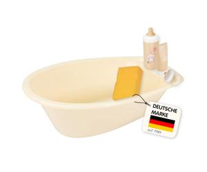 Heless 921 - Kit de Baignoire pour poupée avec Accessoires | Beige - Dimensions : 41 x 23 x 13 cm - Pour les enfants à partir de 36 mois