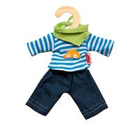 Heless 9315 Jeans avec Chemise rayée pour Mini poupée