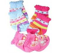 Heless Chaussettes de marionnettes 3 paires bleu, rouge, rose 35-45 cm Bleu