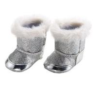 Heless chaussures de poupées bottes 38-45 cm filles polyester argent G