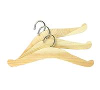 Heless Cintres en bois 3 pièces 16 x 5 cm