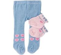 Heless Collants et chaussettes de poupée bleu/rose 35-45 cm Bleu G