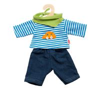 Heless jeans vêtements de poupée avec chemise rayée 35-45 cm Multicolore G