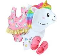 Heless maillot de bain rose licorne pour poupées de 35-45 cm 3 pièces Rose G