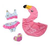 Heless Parure de bain flamande poupées rose 35-45 cm Rose G