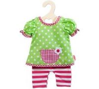 Heless robe de poupée avec legging vert/rose 35-45 cm Vert G