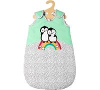 Heless - Sac de couchage pour poupée Pingouin à pois, mini, taille 20-25 cm