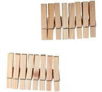 Heless set de pinces à linge en bois pour vêtements de poupée 16 pièces 6 cm Bois G