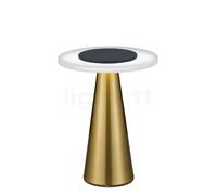 Helestra Bax Lampe de table LED laiton/noir Ce luminaire comporte des modules à LED prémontés de classes énergétiques A A++, A+, A