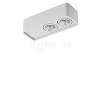 Helestra Cas Plafonnier LED 2 foyers blanc mat Ce luminaire comporte des modules à LED prémontés de classes énergétiques A A++, A+, A