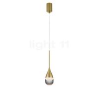 Helestra Deep Suspension LED 1 foyer doré mat Ce luminaire comporte des modules à LED prémontés de classes énergétiques A A++, A+, A