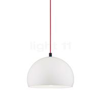 Helestra Doro Suspension blanc/câble rouge - ø40 cm