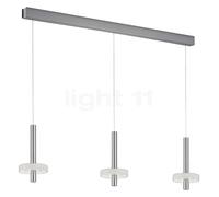 Helestra Kea Suspension LED 3 foyers nickel mat Ce luminaire comporte des modules à LED prémontés de classes énergétiques A A++, A+, A