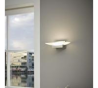 Helestra Lampe Murale LED Extérieure Ella Argent IP54 9W 660lm Chaud 3000K