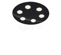 Helestra Nomi Plafonnier LED ronde noir Ce luminaire comporte des modules à LED prémontés de classes énergétiques A A