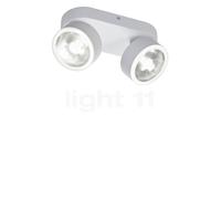 Helestra Pax Plafonnier 2 foyers LED blanc mat , Vente d'entrepôt, neuf, emballage d'origine Ce luminaire comporte des modules à LED prémontés de classes énergétiques A A++, A+, A