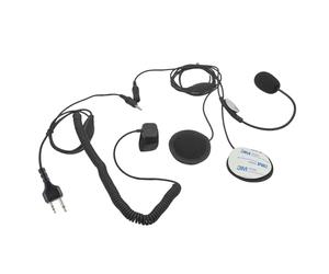 HELETUL Casque casque 2 broches 2 voies kit oreillette micro vélo moto intégral Ptt Oreillette pour Midland gxt lxt gmrs talkie-walkies