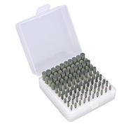 HELEVIA 100 Pièces de Meulage en Caoutchouc, Kit de Têtes de Polissage de Différentes Tailles pour le Verre Métallique avec flexibilité sur le Moule, L'équipement, la Forme Cylindrique