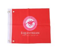 HELEVIA 2PCS Horse Training Arbitree Flags, Lightweight Equestrian Competition Outdoor Training Signal Flags, for Outdoor Signal (Rouge)