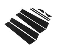 HELEVIA 8pcs Gloss Black Side Window Pilier Post Trims, Fashionablement Engrage de Votre 2018-2021, Protégez Votre Post-Garniture du Pilier des Rayures avec Une commodité
