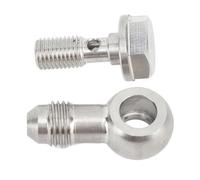 HELEVIA Améliorez Votre Système de Plomberie M8x1,0 vers Boulon Banjo AN4 avec Rondelles, capacité de Charge élevée en Acier Inoxydable pour Divers Systèmes de Plomberie, adapté aux