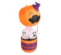 HELEVIA Ballon Fantôme Gonflable de 6 Pieds avec Lumières LED Intégrées