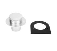 HELEVIA Bouchon de Remplissage de Réservoir de Carburant en Alliage D'aluminium 17-2530 Bouchon de Remplissage de Carburant et Support pour Rails de Sable Hot Rods (Argent)