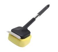 HELEVIA Brosse de Grill à Vapeur 3 Têtes de Nettoyage Remplaçables Poignée de 20 Pouces Gandoulière Multifonctionnelle Brousque en Barbe à Feu pour Brosses de Brosse Plus Nettoyante