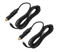HELEVIA Câble D'alimentation du Chargeur de Voiture, Plug Masculin 3,5 M 5.5x2.0, Fusible 15A, Installation Facile, Remplacer L'ancien Câble D'alimentation DC12V cassé avec une Longueur