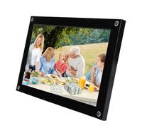 HELEVIA Cadre Photo Numérique WiFi Intelligent 10,1 Pouces, écran Tactile 1280 X 800, Rotation Automatique Portrait et Paysage, Mémoire Intégrée de 32 Go, pour Application VPHOTO (Noir)